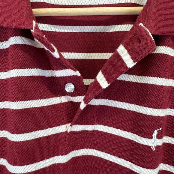 Ralph Lauren Red And White Stripe Short Sleeve Polo Mens Size 3X - Picture 5 of 11
